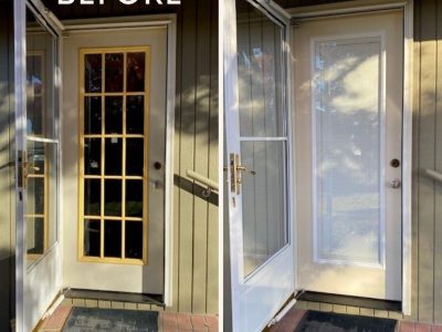 Before And After Front Door Conversion