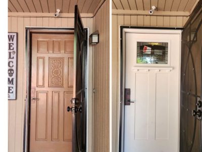 Before And After Front Door Restoration