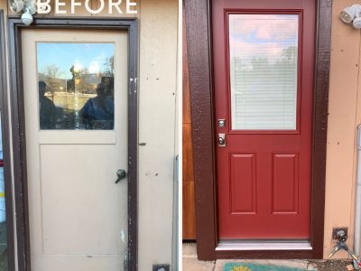 Before And After Garage Door Installation