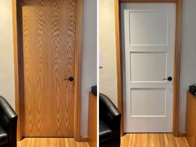 Before and After Interior Door Replacement