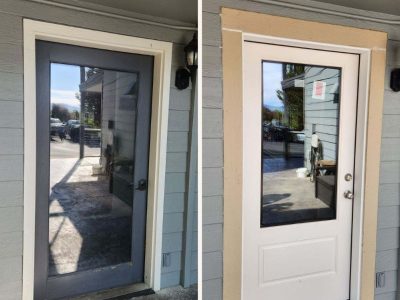 Before And After New Exterior Door Installation