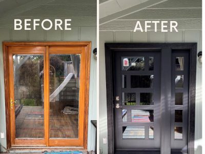 Before And After Patio Door Replacement