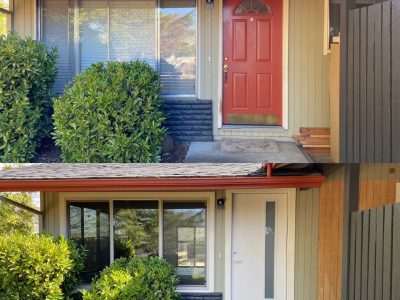 Before And After storm doors replacement